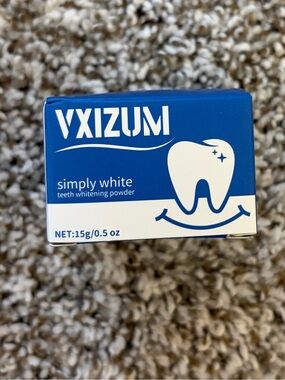 New With Tags VXIZUM Teeth Whitening Powder Simply White